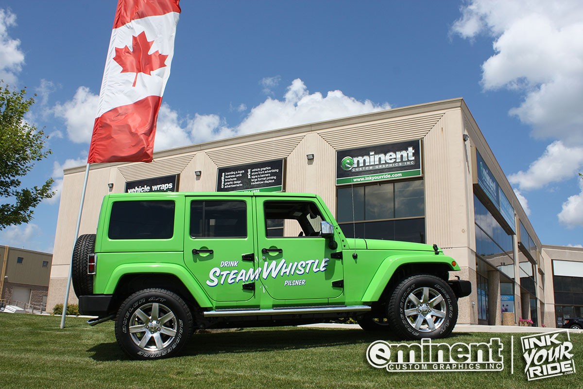 Steam Whistle jeep wrap