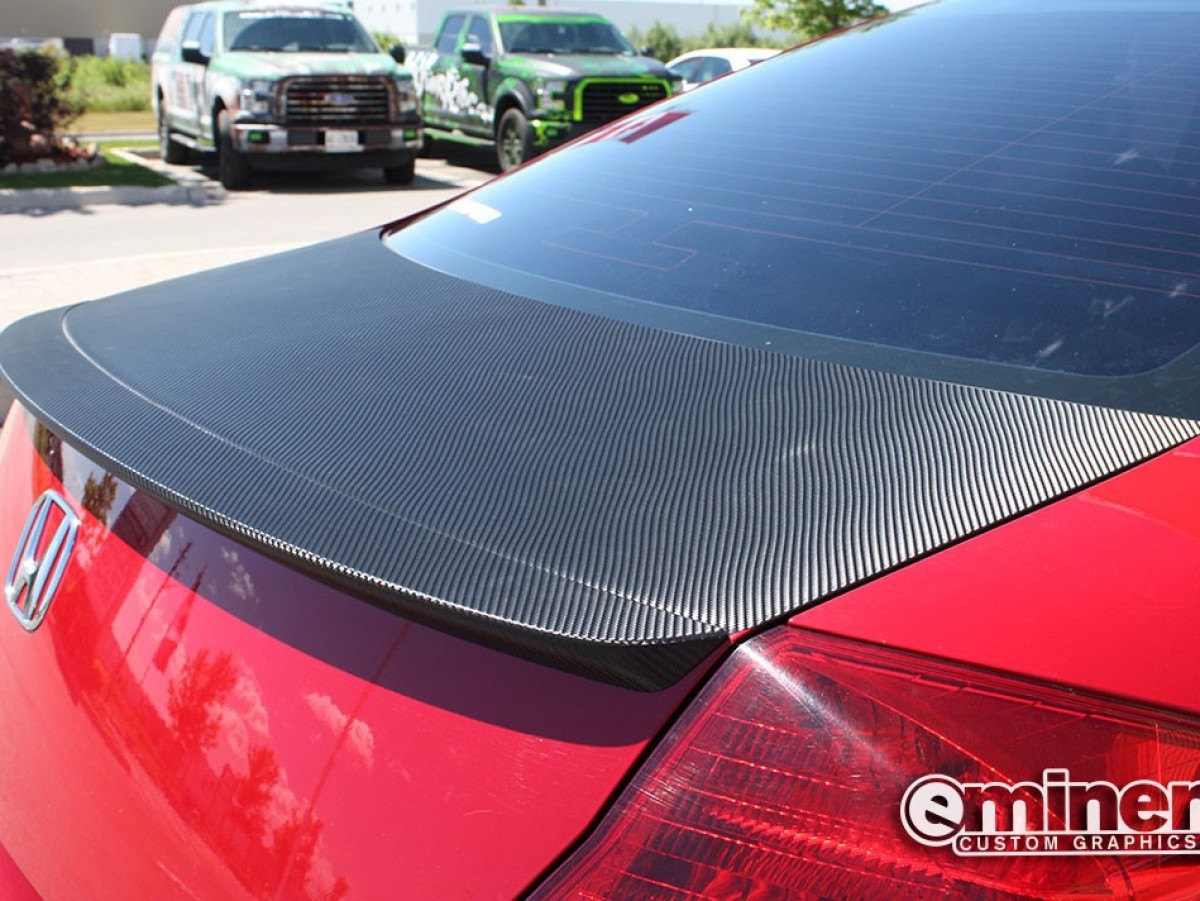 honda-civic trunk-spoiler-carbon-fibre-wrap